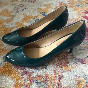 Vigotti Emerald Green Round Toe Pumps Heels